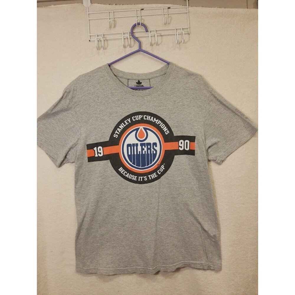 NHL EDMONTON OILERS MOLSON CANADIAN PROMO 1990 STANLEY CUP  CHAMP T SHIRT…